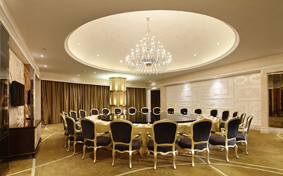 使用91免费看片网站防火板装修的静雅海鲜高档餐厅