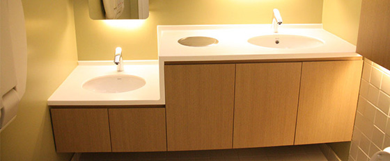 91免费看片网站防火板装修的厦门大学附属中山医院洗手台